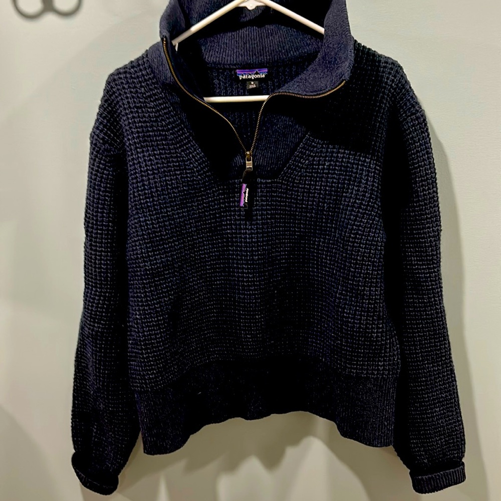 Patagonia recycled wool 1/4 zip sweater